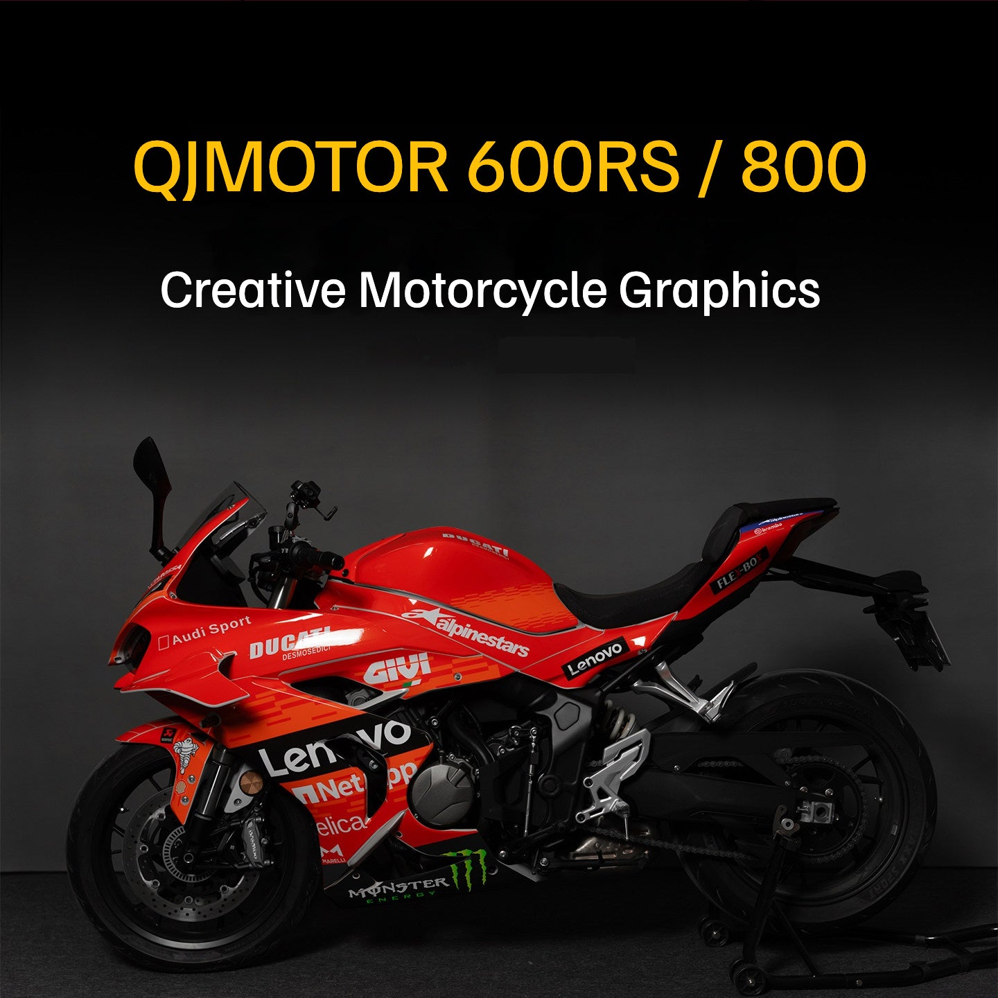 QJMOTOR 600RS 800 Motorcycle Creative Graphics Decal Kit