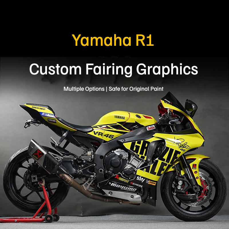 Yamaha YZF-R1 2015-2019 Full Body Decal Kit | Motorcycle Graphics Sticker & Paint Protection Film