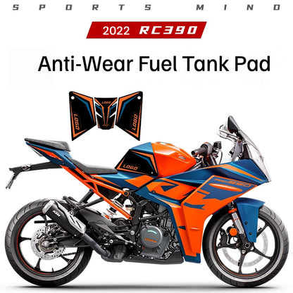 2022 KTM RC 390 Anti-Slip Tank Grips – Waterproof Scratch-Resistant Body Protection Pads