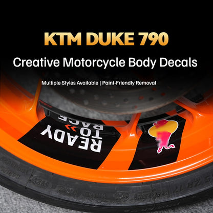 KTM 790 Duke Wheel Rim Decals – Waterproof Protective Stickers and Motorcycle Styling Accessories