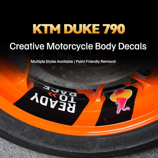 KTM 790 Duke Wheel Rim Decals – Waterproof Protective Stickers and Motorcycle Styling Accessories
