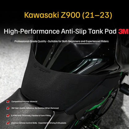 Kawasaki Z900 (2021-2023) High-Performance Tank Grip Pads Thickened Anti-Slip Protection Decals Motorcycle Accessories