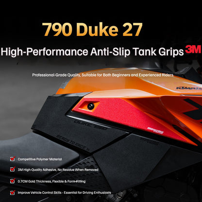 KTM 790 Duke 2027 High-Performance Tank Grips with 3M Adhesive