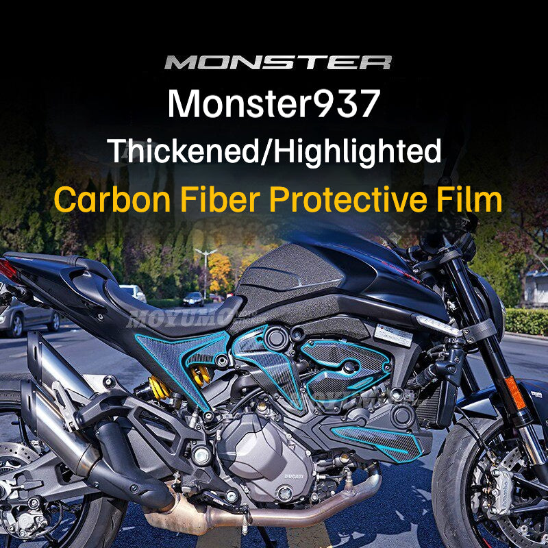 Carbon Fiber Body Protection Decals for Ducati Monster 937 / 950 Anti-Scratch Protective Film Motorcycle Accessories
