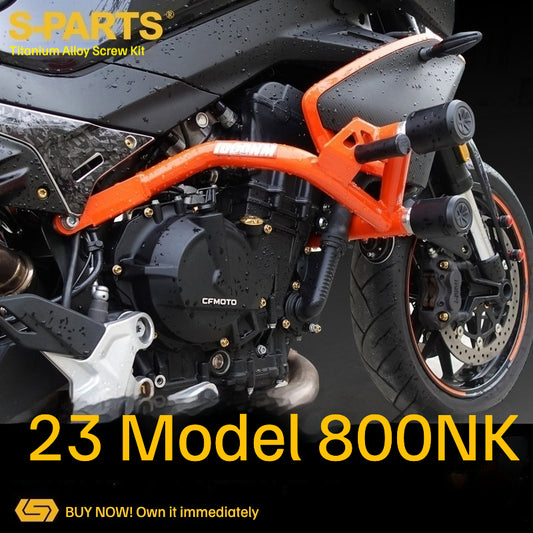 S-PARTS TC4 Titanium Full Motorcycle Bolt Kit for CFMOTO 800NK