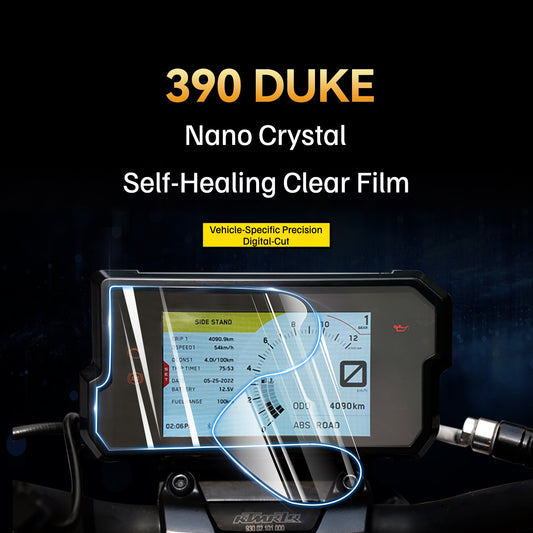 KTM DUKE 390 (2024–2026) Nano Crystal TPU Dashboard Screen Protector Self-Healing Headlight & Taillight Protection Film Motorcycle Accessories