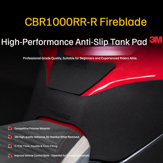 Honda CBR1000RR-R Fireblade Tank Grip Pads – Anti-Slip Motorcycle Tank Pad for Track & Street Riding