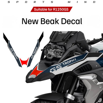 BMW R1250GS Beak Sticker Front Fender Decal Graphic Stripe Decoration Adventure Motorcycle Styling Sticker Waterbird GS Accessories