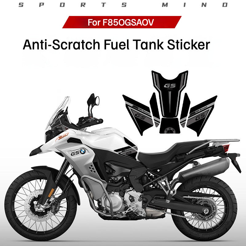 BMW F850GS ADV Tank Pad Fishbone Anti-Slip Knee Grip Protector Waterproof Motorcycle Fuel Tank Scratch Protection Sticker Adventure Bike Accessory