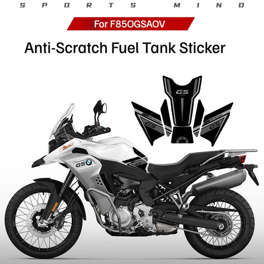 BMW F850GS ADV Tank Pad Fishbone Anti-Slip Knee Grip Protector Waterproof Motorcycle Fuel Tank Scratch Protection Sticker Adventure Bike Accessory