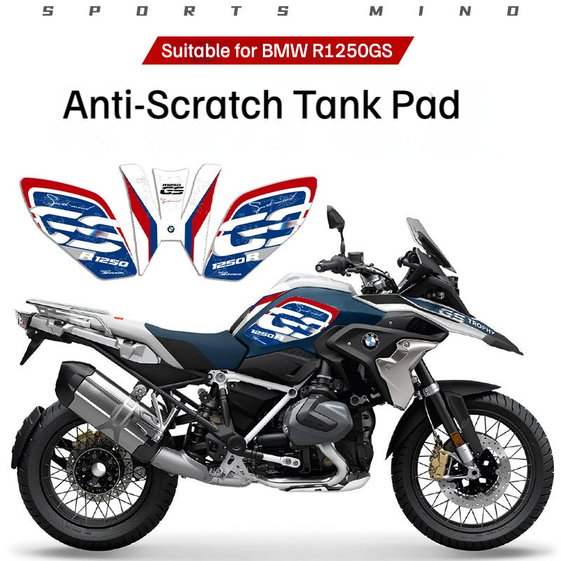 BMW R1250GS Tank Grip Pad Fishbone Tank Protector Anti-Slip Fuel Tank Protection Decal Motorcycle Accessories