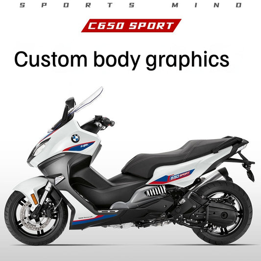 BMW C650 Sport / S1000RR-M Body Decal Sticker Set Motorcycle Tank Pad Protection Graphics (2023 Compatible)