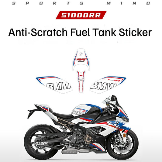 BMW S1000RR Fuel Tank Fishbone Grip Pad Sticker Thick Anti-Slip Tank Decal Kit Colorful Motorcycle Styling Graphics