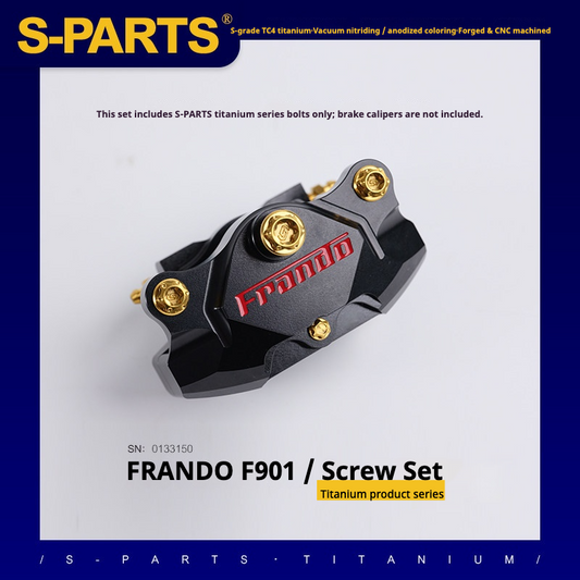 SPARTS Titanium Brake Caliper Bolt Kit – FRANDO F901 2020-2022 (Single Caliper,  A2 Pan Head Options)