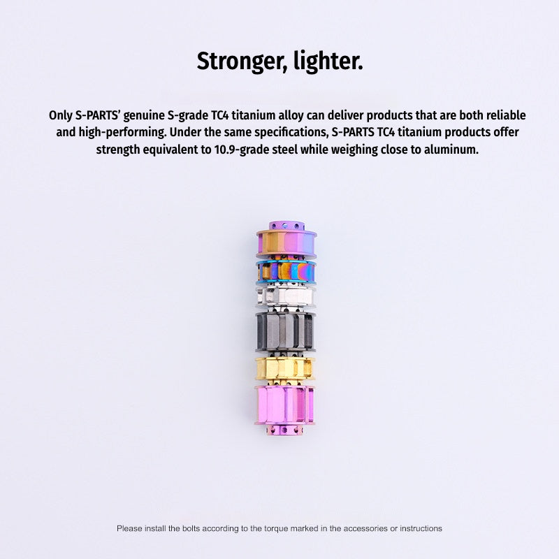 SPARTS Titanium Caliper Washers – Single & Double-Sided Bushings D20/D24 Motorcycle Upgrade