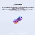 SPARTS M10 Single-Hole Banjo Bolt Hex Head – TC4 Titanium Brake Line Bolt for Motorcycle Calipers