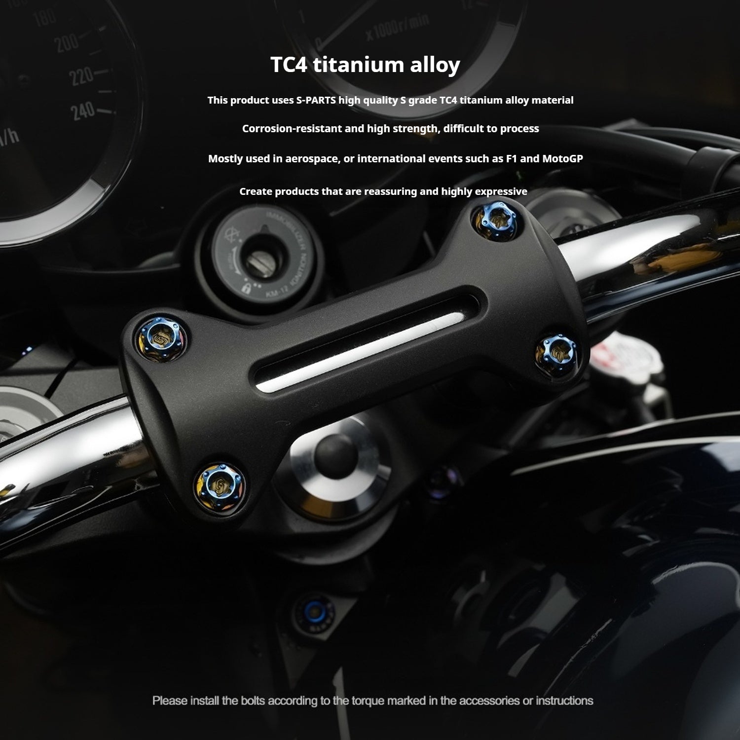 SPARTS Titanium Screw Set for Kawasaki Z900RS – Motorcycle Upgrade Kit