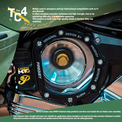 SPARTS Titanium Variator Lock Nut for Vespa 150 Sprint / Primavera – Closed-End Upgrade