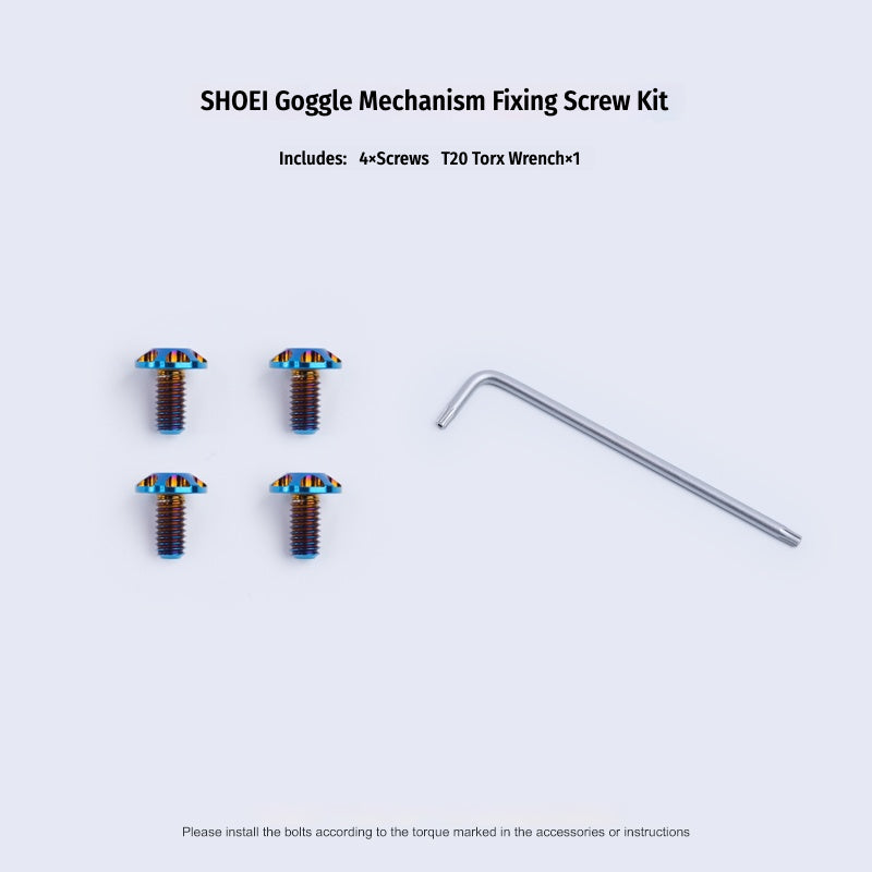 SPARTS Titanium Visor Mechanism Screws for SHOEI Z7\Z8\X14\GTAIR\GTAIR2