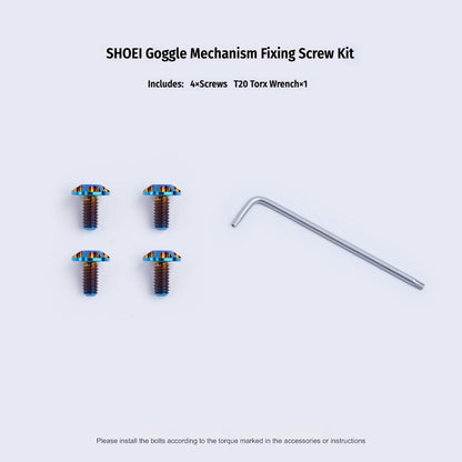 SPARTS Titanium Visor Mechanism Screws for SHOEI Z7\Z8\X14\GTAIR\GTAIR2