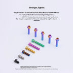 S-PARTS STAN M8 A3 Series Titanium Bolts – Standard Head TC4 Fasteners for Motorcycle & E-Motorcycle