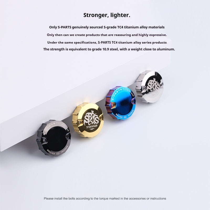 SPARTS Titanium Alloy Brembo Master Cylinder Reservoir Armor Kit – Separate Large Reservoir Cap