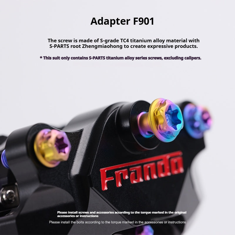 SPARTS Titanium Frando F901 CNC Dual-Piston Caliper Bolt Kit｜Dedicated Upgrade for Crab-Style Calipers