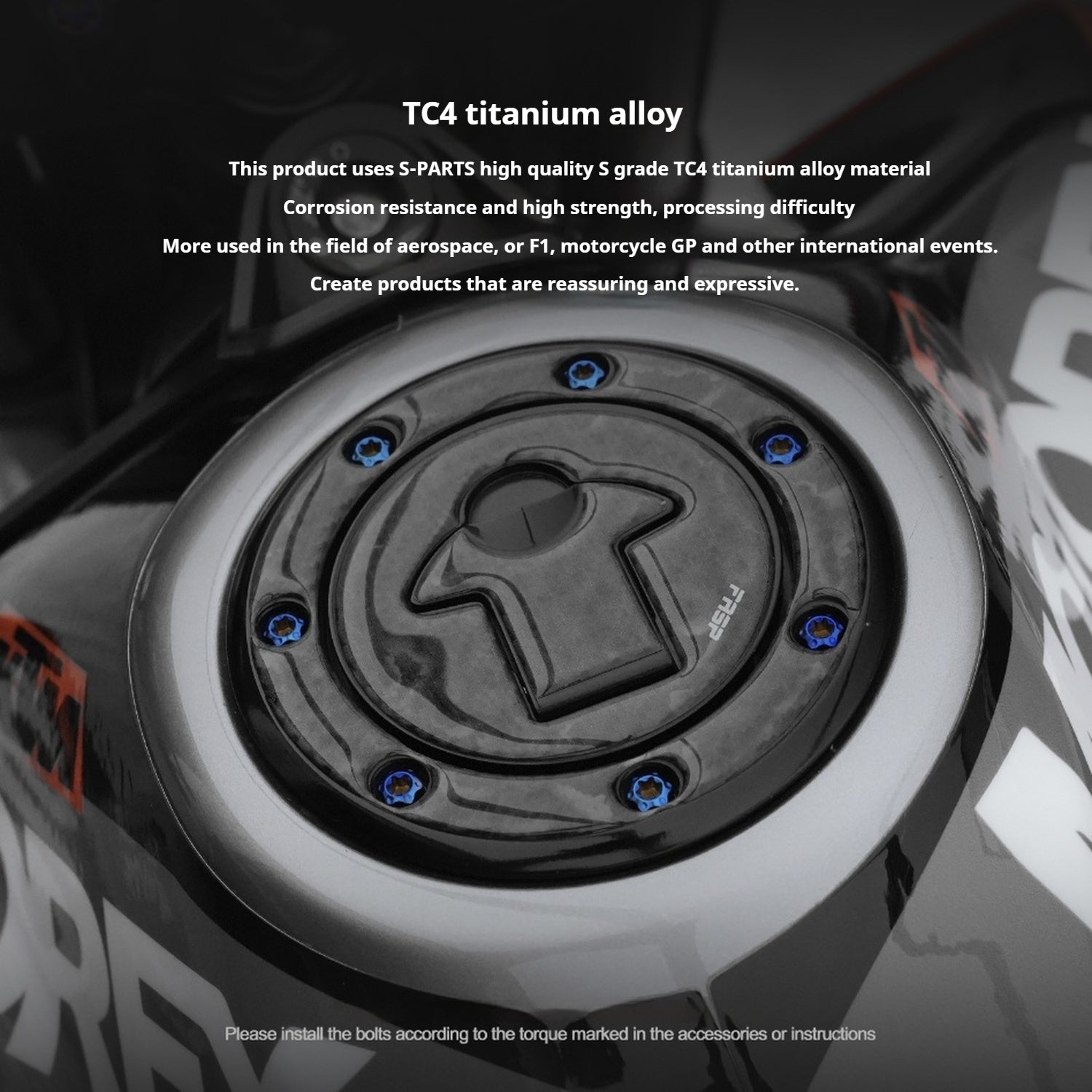 SPARTS TC4 Titanium Bolt Kit Compatible with KTM DUKE 790 – Full Motorcycle Fastener Upgrade