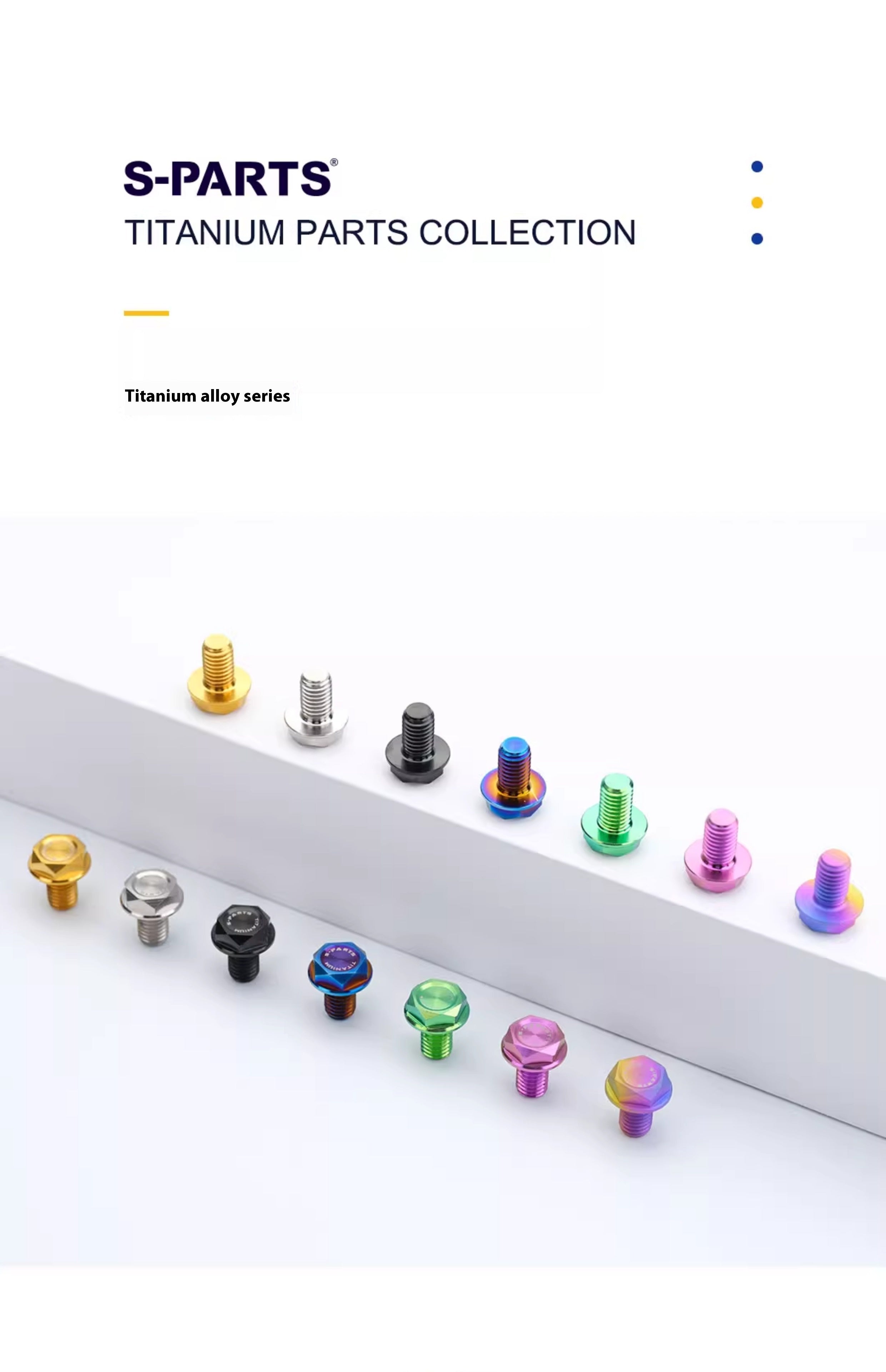 SPARTS Titanium Mirror Block-Off Bolts · M8/M10 Positive & Reverse Thread · Lightweight Motorcycle Plug Bolts