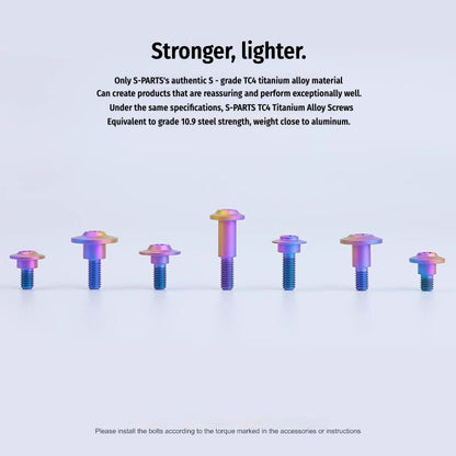 SPARTS M5 Titanium Button Head Shoulder Bolt