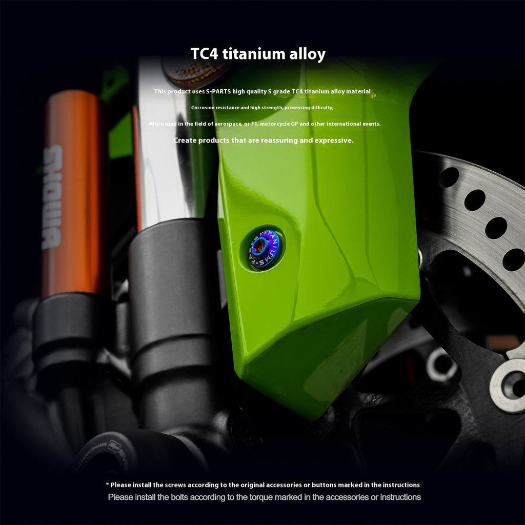 SPARTS Titanium Bolt Kit for Kawasaki ZX-4RR 2023 – Custom Candy Color & CNC Titanium Upgrade Kit- 2/2