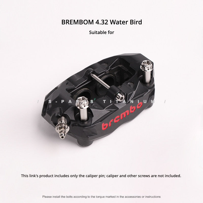 S-PARTS TC4 Titanium Rear Master Caliper Pin for BREMBO M4.32