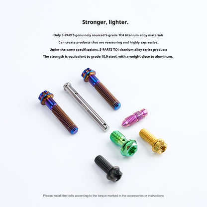 SPARTS Titanium Lower Caliper Bolt Kit for BREMBO CNC 2-Piston Set Screws