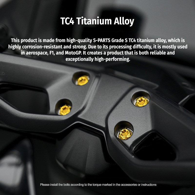 SPARTS Titanium Bolt Kit for Yamaha TMAX560 2023-Front & Cockpit System