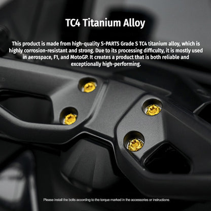 SPARTS Titanium Bolt Kit for Yamaha TMAX560 2023-Front & Cockpit System