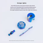 SPARTS Titanium Reservoir Cap Compatible with Brembo Master Cylinder – Separate Small Tank Cover Kit