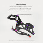 SPARTS Yamaha R25/R3 MOTO TRON Foot Pegs Titanium Screw Modification Kit