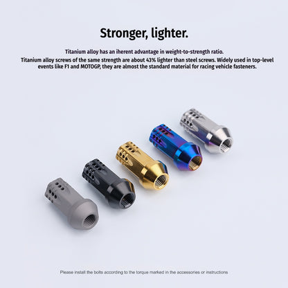 S-PARTS Titanium M14 Car Wheel Lug Nut Set
