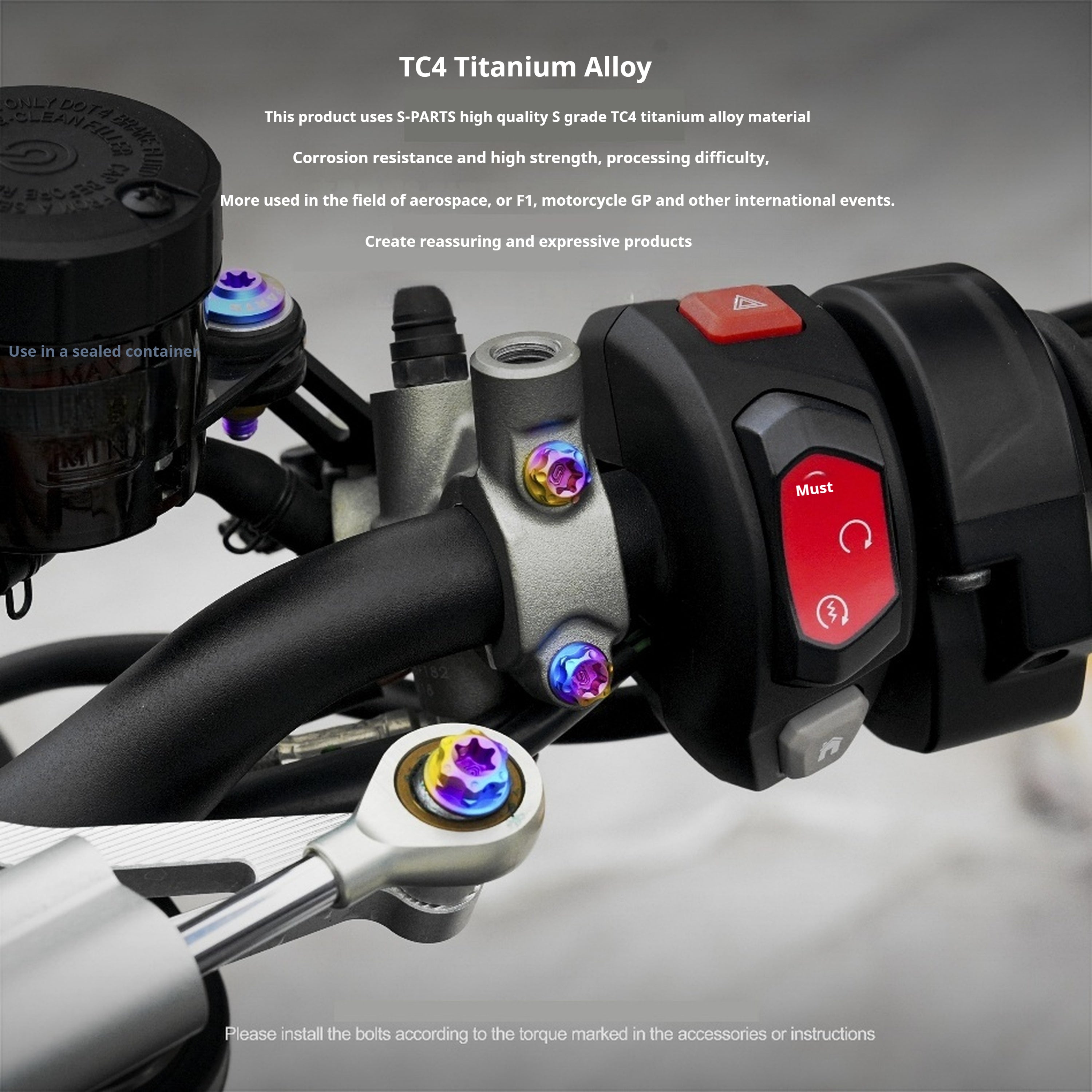 SPARTS Titanium Screw Set for Triumph Street Triple RS – Custom Candy Color & CNC Titanium Upgrade Kit