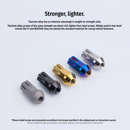 S-PARTS Titanium M12 Car Wheel Lug Nut Set