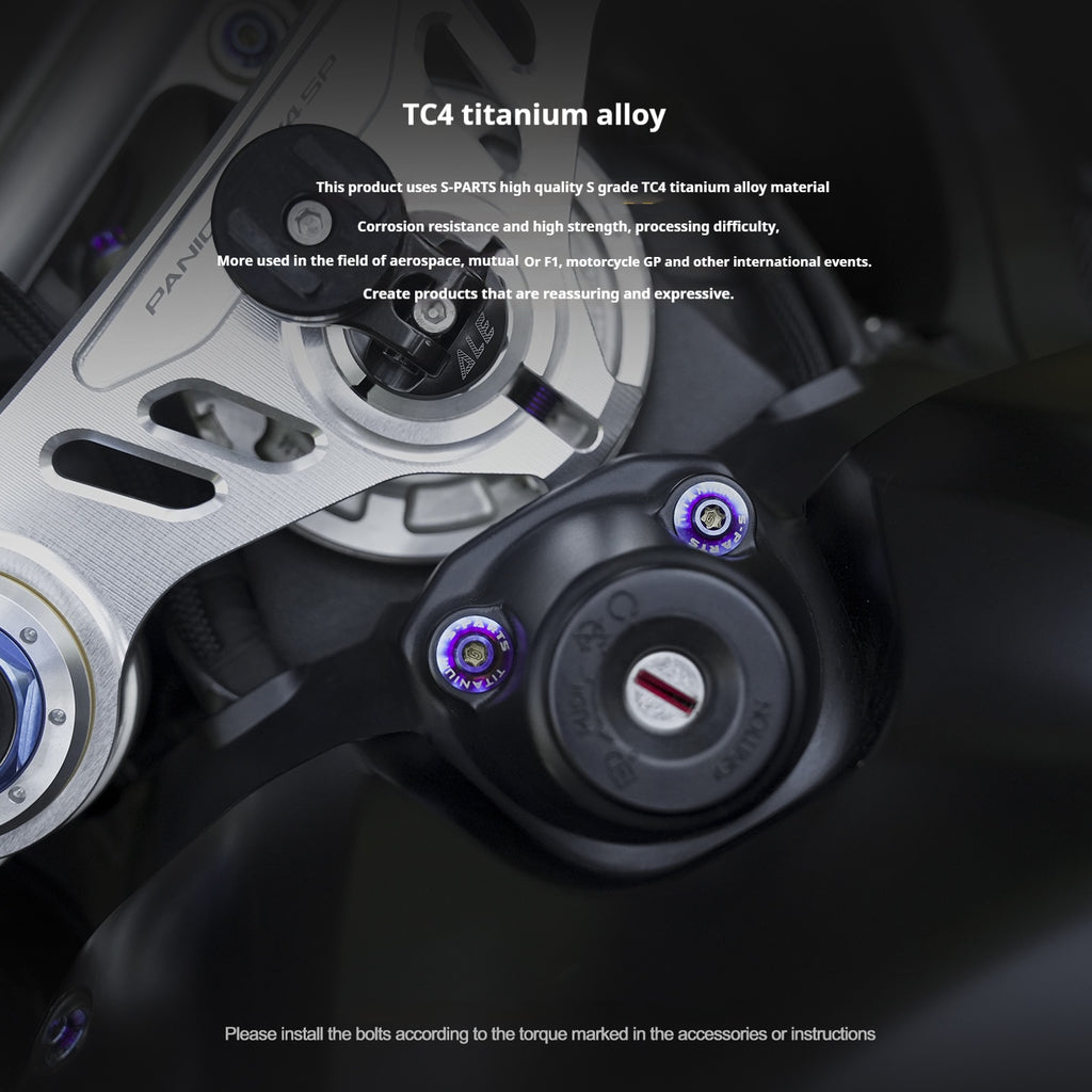 SPARTS TC4 Titanium Bolt Kit for Ducati Panigale V4SP Motorcycle