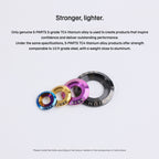 SPARTS A3 Titanium Washer Set M5 / M6 / M8 / M10 / M12 – TC4 Titanium Locking Washers for Motorcycle & E-Bike