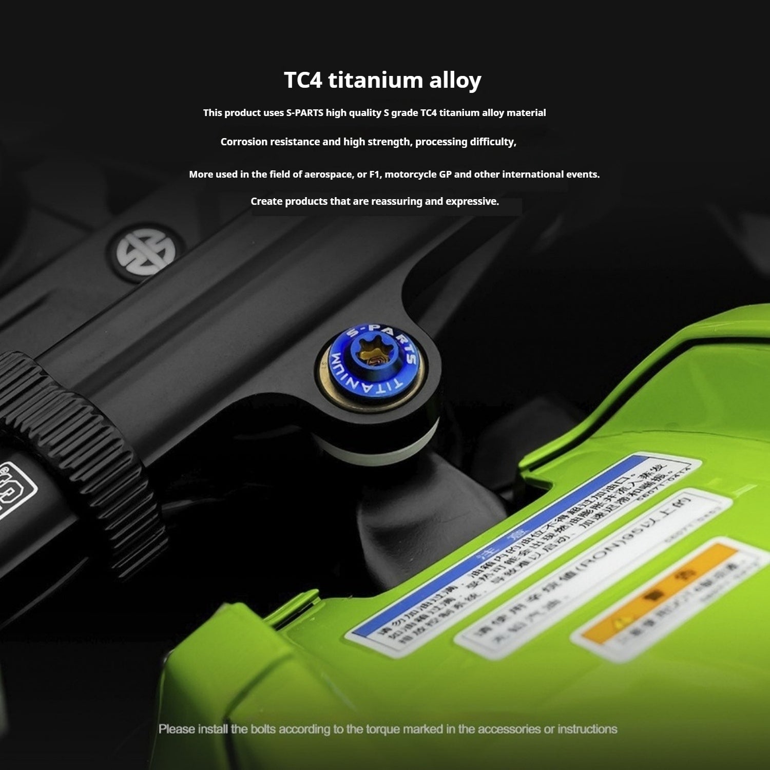 SPARTS Titanium Screw Set for Kawasaki ZX-10R 2023 – Custom Candy Color & CNC Titanium Upgrade Kit