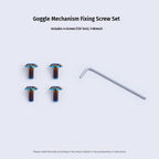 S-PARTS Titanium Visor Mechanism Cover & Screws Kit for SHOEI GLAMSTER Helmet