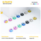 SPARTS Hex Nylon Lock Titanium Nuts – Motorcycle & Car Upgrade Fasteners