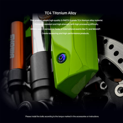 SPARTS TC4 Titanium Bolt Kit for Kawasaki ZX-4RR | Motorcycle Titanium Bolt Upgrade
