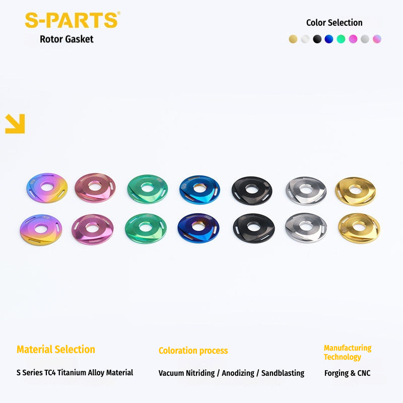 SPARTS M6/M8/M10 Titanium Rotor Washers – Electric & Motorcycle Upgrade
