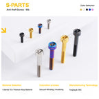 SPARTS M6 Titanium Anti-Theft Caliper Set Screws for Motorcycles & Cars & Bike – TC4 High-Strength Lightweight Bolts