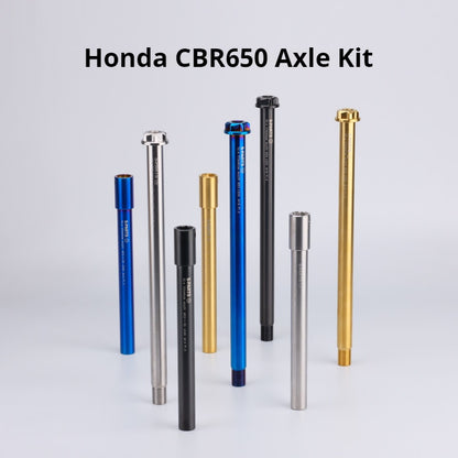 SPARTS Honda CBR650 Titanium Axle Kit (Front & Rear) – Lightweight Motorcycle Upgrade Set