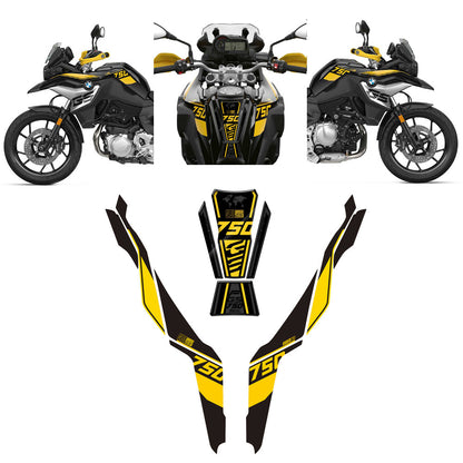 BMW F750GS F850GS 2018-2022 40 Years Edition Tank Pad Decals Body Graphics Kit Waterproof Motorcycle Sticker Set